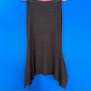 Anthropologie knit skirt Dolan Women's Dark Academia Ribbed Stretch Pull on Sm